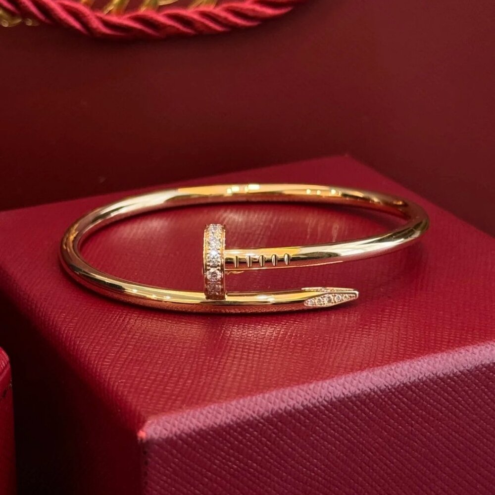 Cartier rose gold diamond nail bracelet - Picture 6 of 6